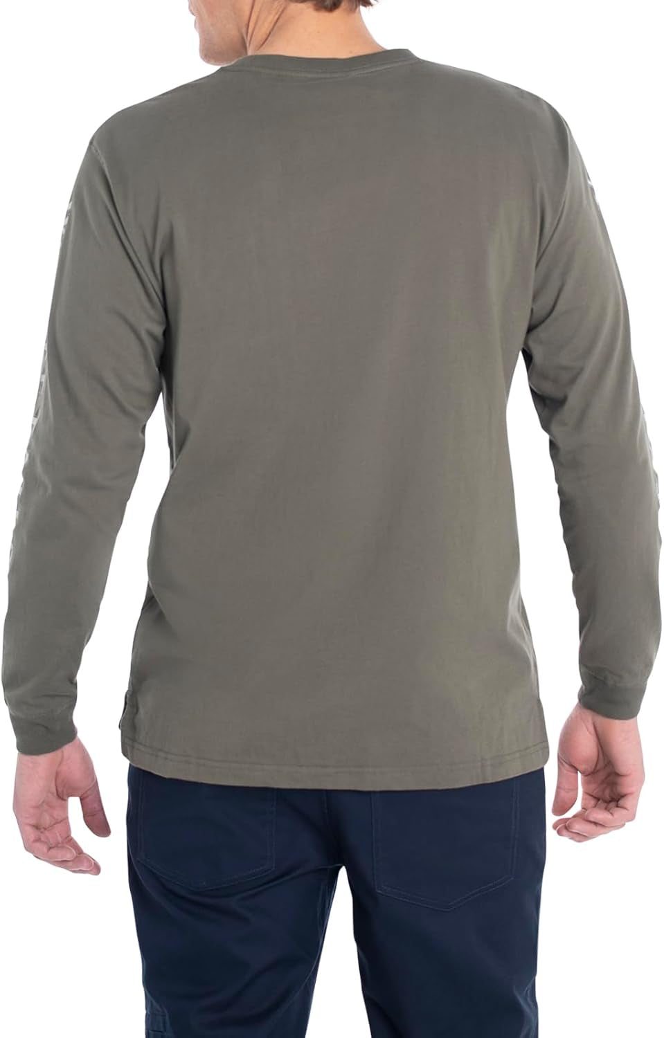 Men'S Long Sleeve T-Shirt Graphic Tee Preshrunk 100% Heavyweight Cotton